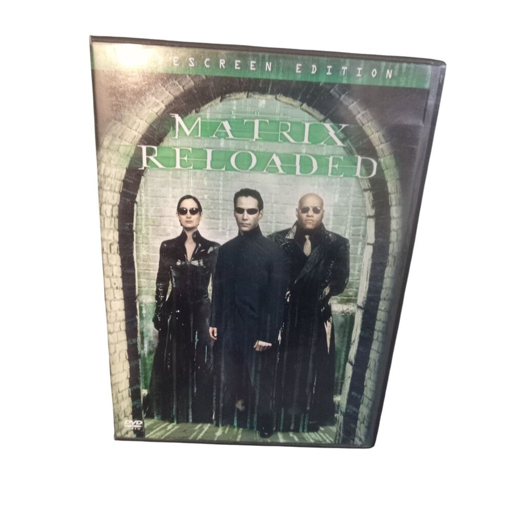 Warner Bros. DVD Movie Case ONLY Matrix Reloaded Black Green 2003
